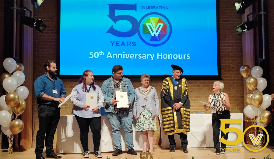 Sheila Caulfield introduces the Warnborough Foundation award recipients